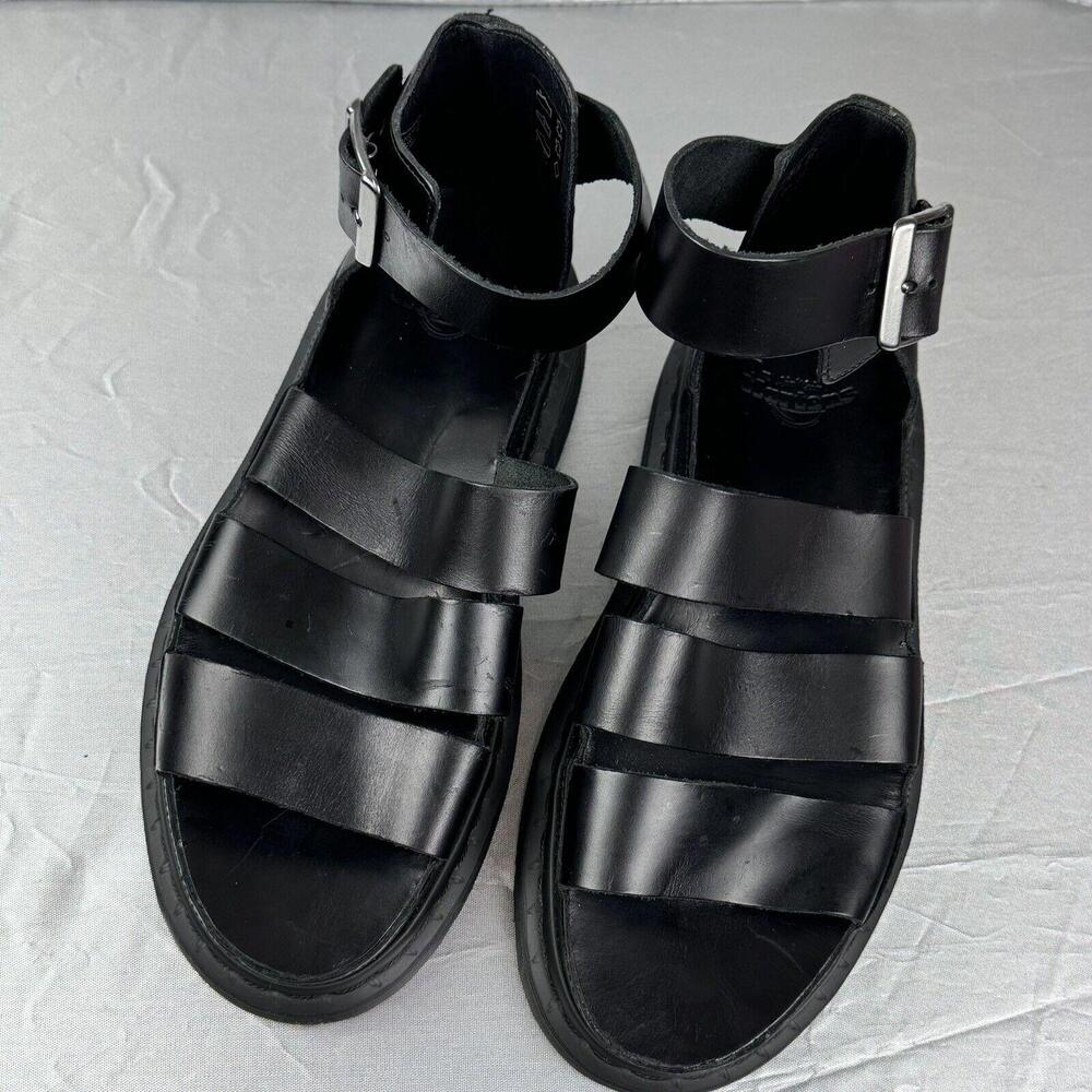 Dr. Martens Women's Clarissa II Gladiator Black Patent Leather Sandals US: 8 - Picture 2 of 15